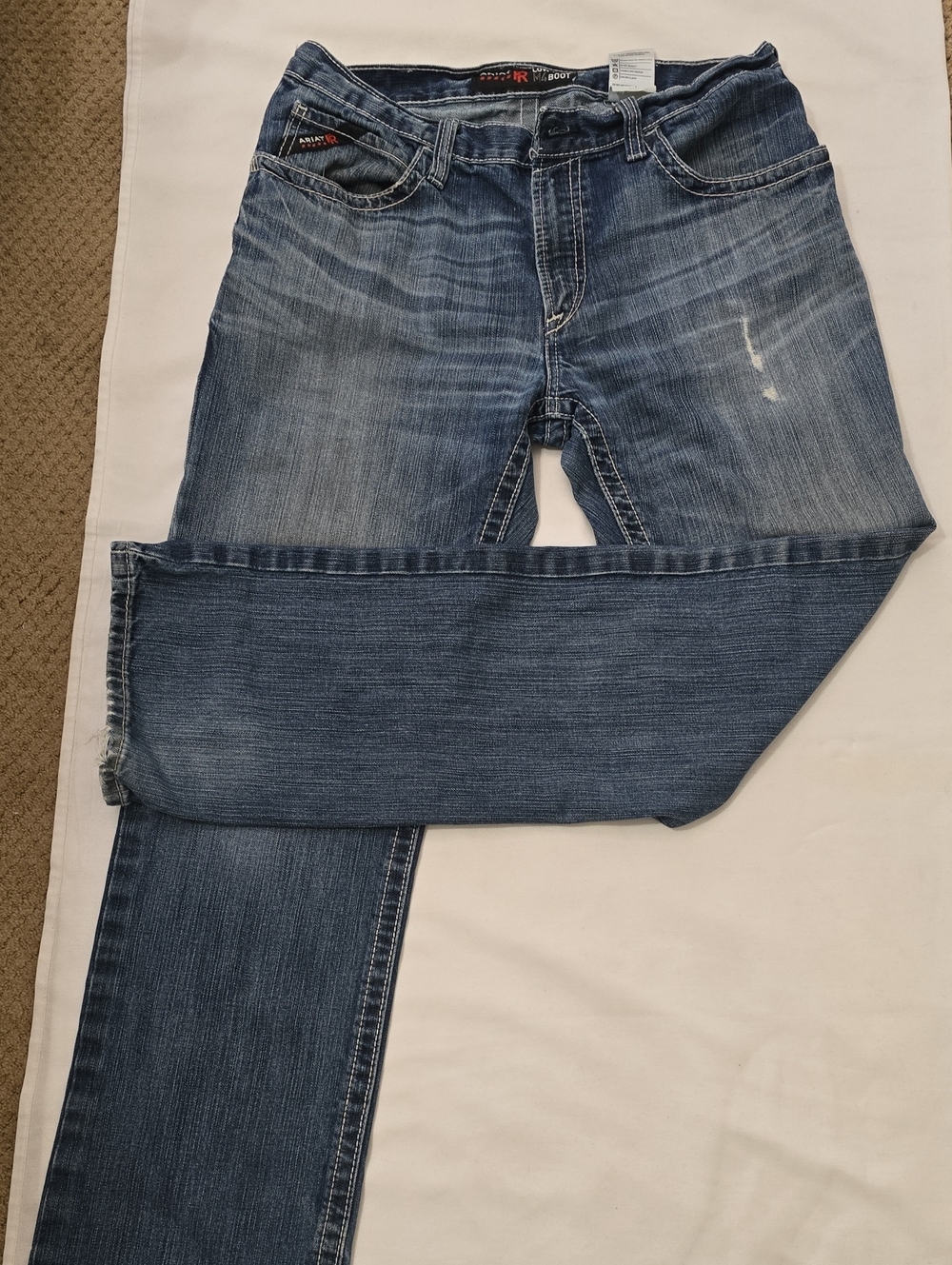 Ariat Men's M4 Low Rise Straight Jeans in Medium Blue Wash 35/36